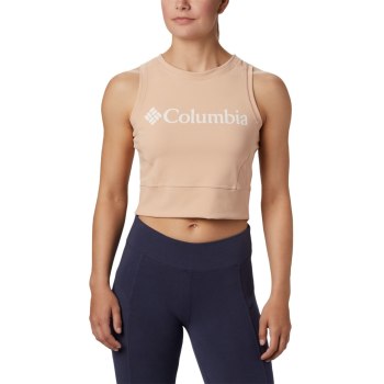 Columbia Windgates Cropped, Camiseta Sin Manga Blancos Para Mujer | 103428-HCE